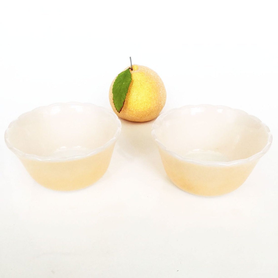 Fire King Peach Vintage Ovenware Bowls