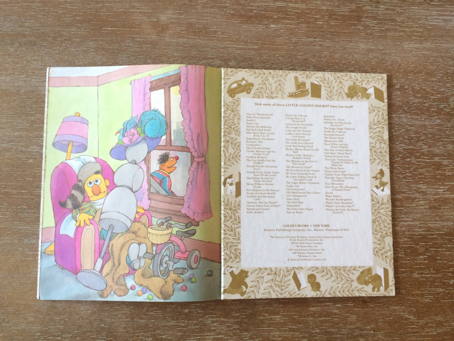 Vintage Little Golden Book What's Up in The Attic