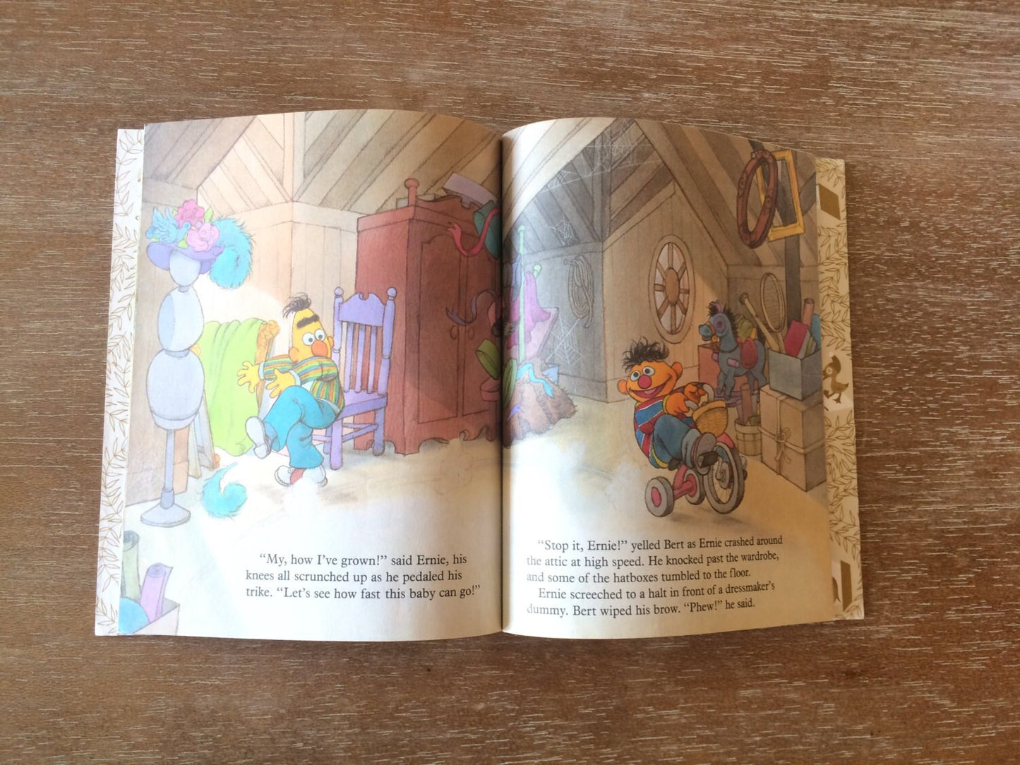 Vintage Little Golden Book What's Up in The Attic