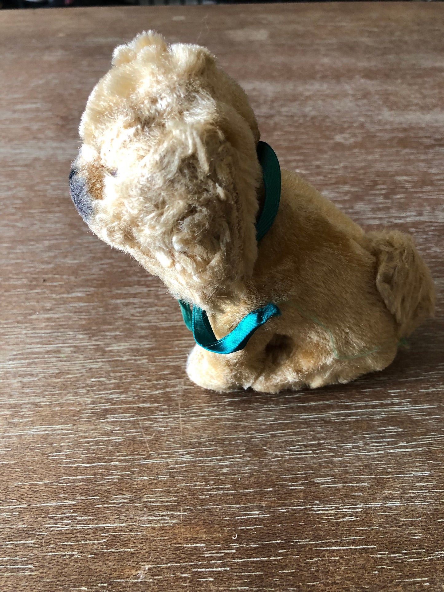 Vintage Sawdust Stuffed Mohair Spaniel Dog
