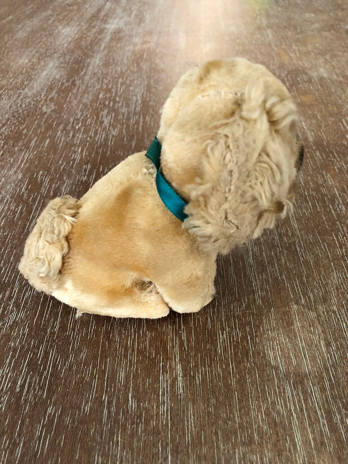 Vintage Sawdust Stuffed Mohair Spaniel Dog