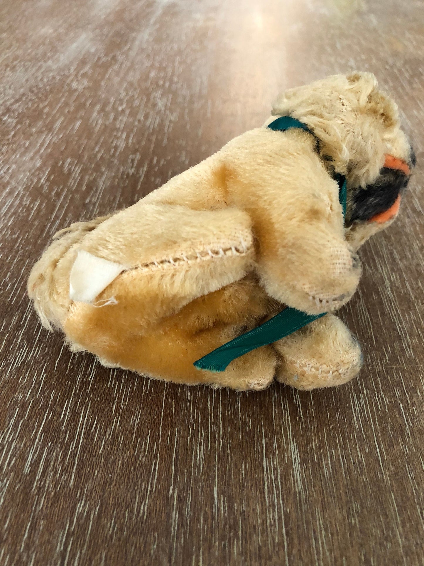 Vintage Sawdust Stuffed Mohair Spaniel Dog