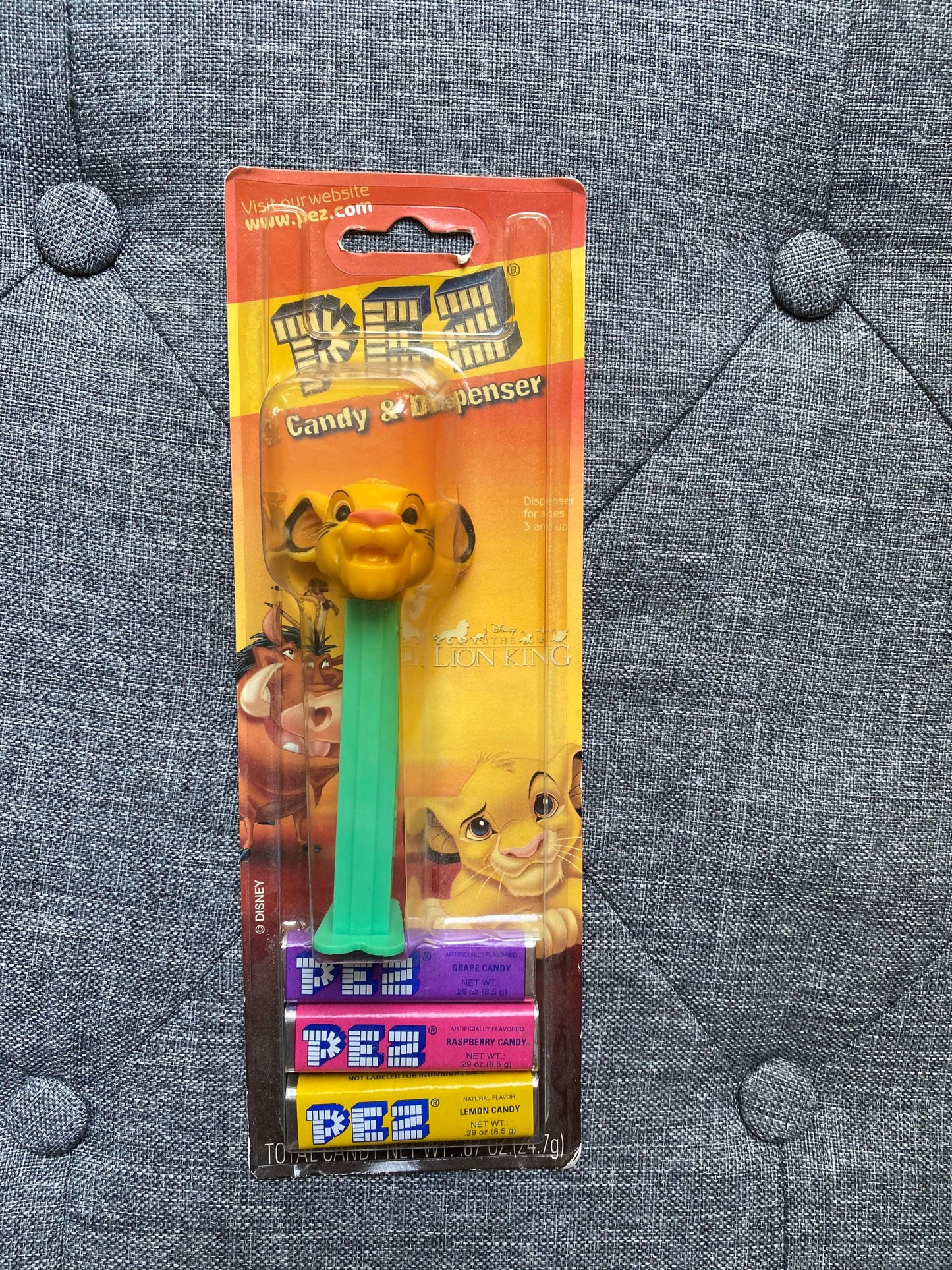 Walt Disney Lion King Pez Dispenser Simba NIB Disney Pez Collectible