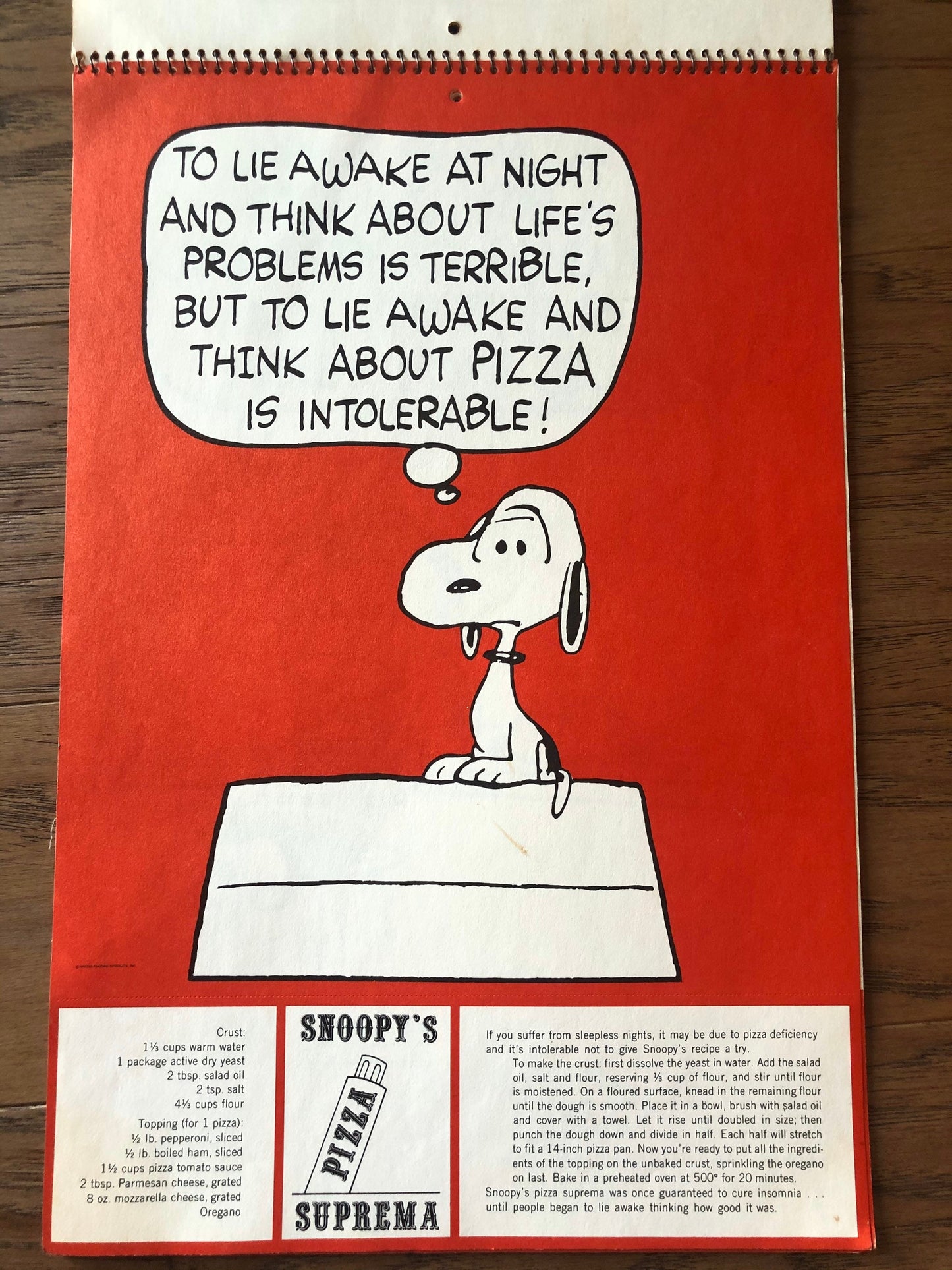 Vintage Snoopy’s Gourmet Guide by Charles M Schulz