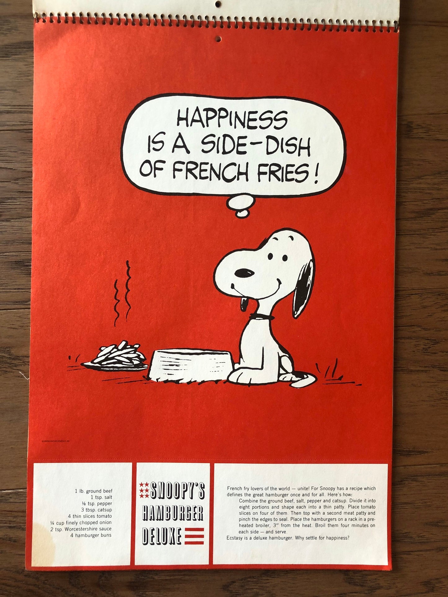 Vintage Snoopy’s Gourmet Guide by Charles M Schulz