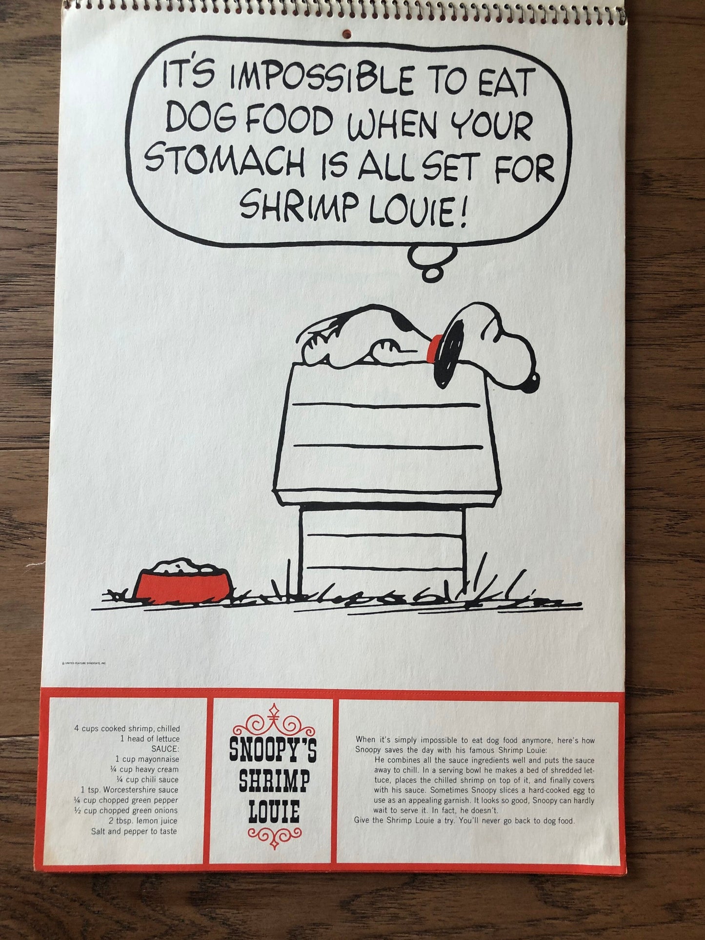 Vintage Snoopy’s Gourmet Guide by Charles M Schulz