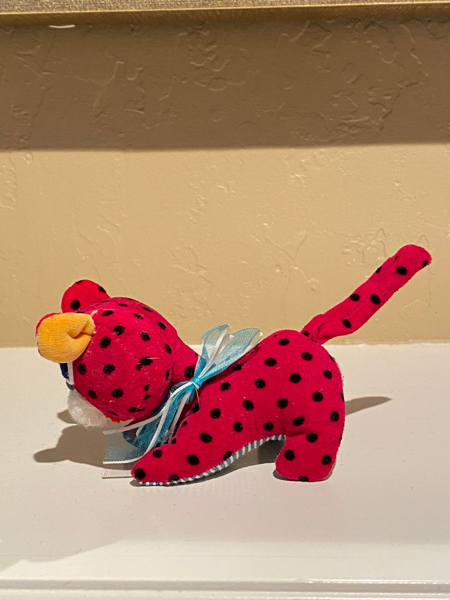 Vintage Sawdust Stuffed Velveteen Cat Stuffed Animal Fancy Animal Japan