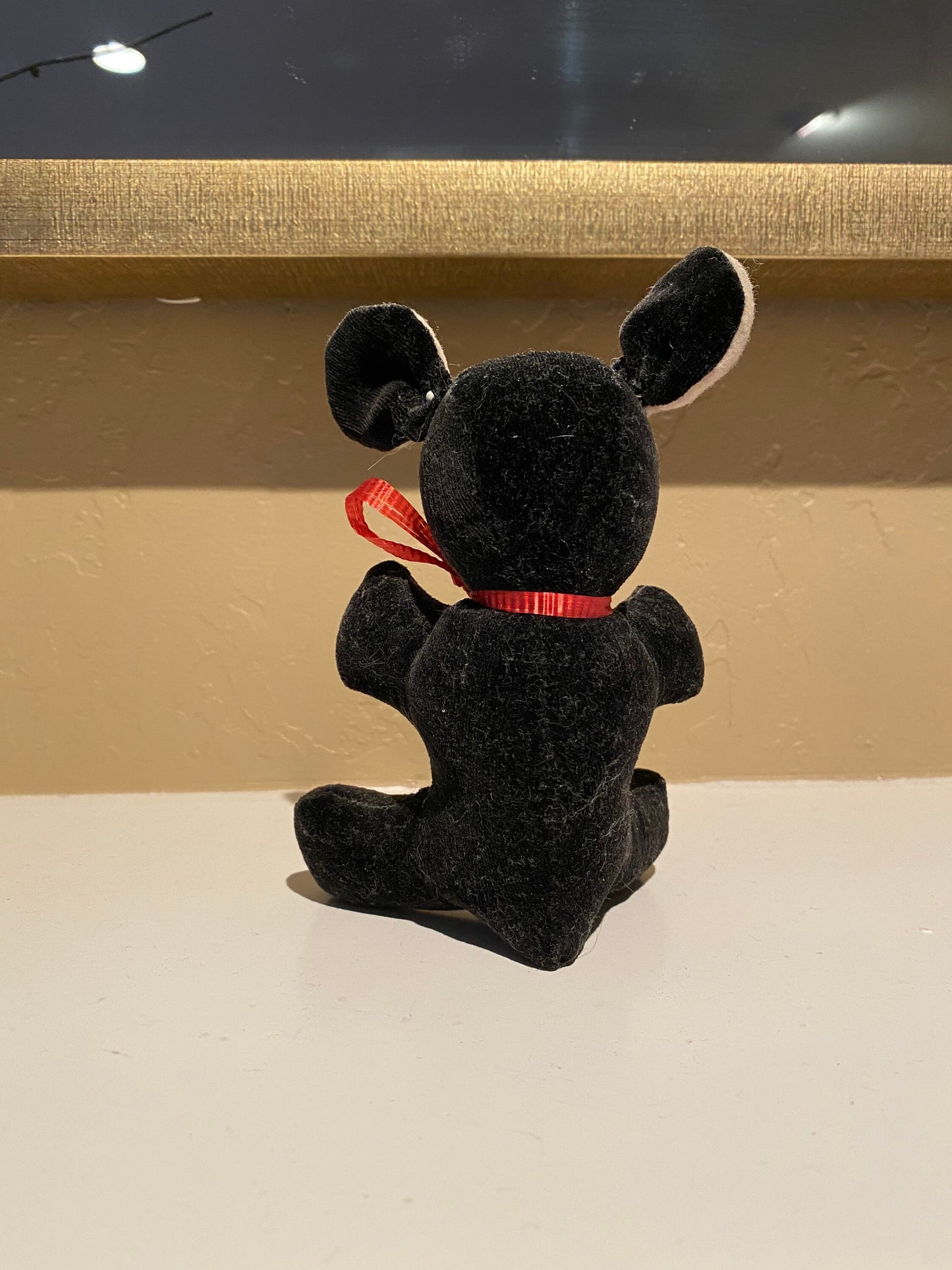 Vintage Sawdust Stuffed Velveteen Bear Stuffed Animal
