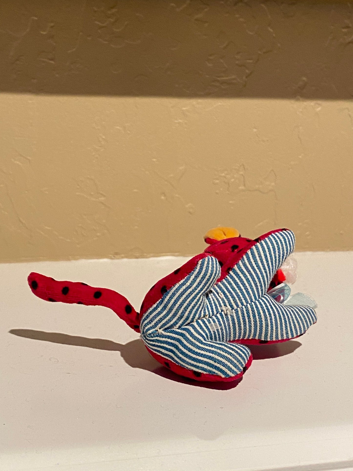 Vintage Sawdust Stuffed Velveteen Cat Stuffed Animal Fancy Animal Japan