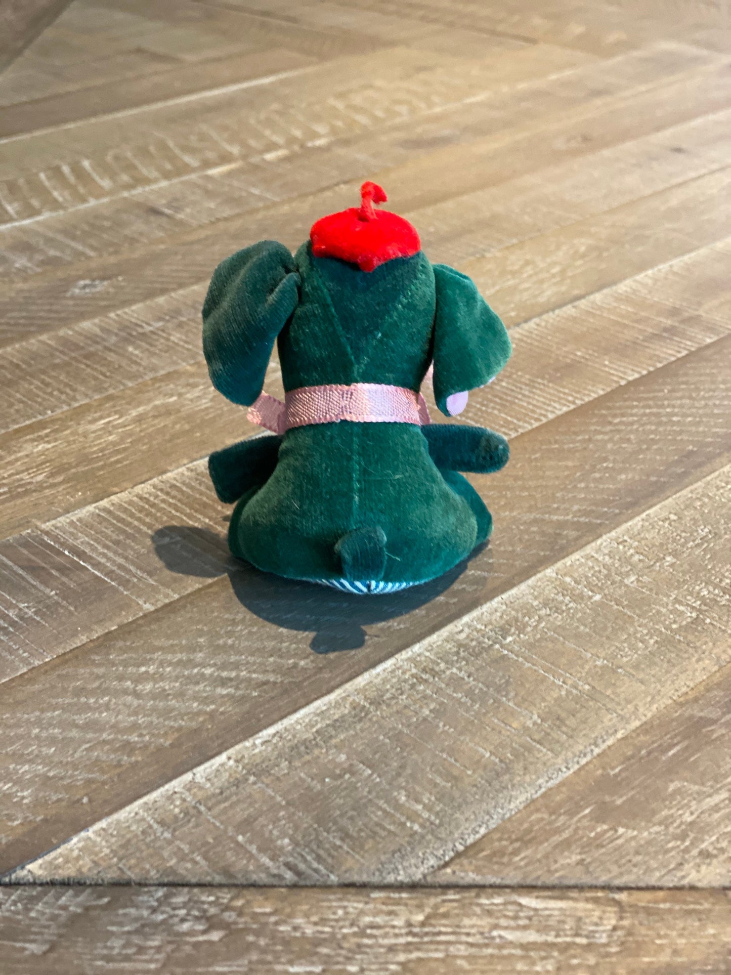 Vintage Sawdust Stuffed Velveteen Elephant Stuffed Animal Fancy Animal Japan