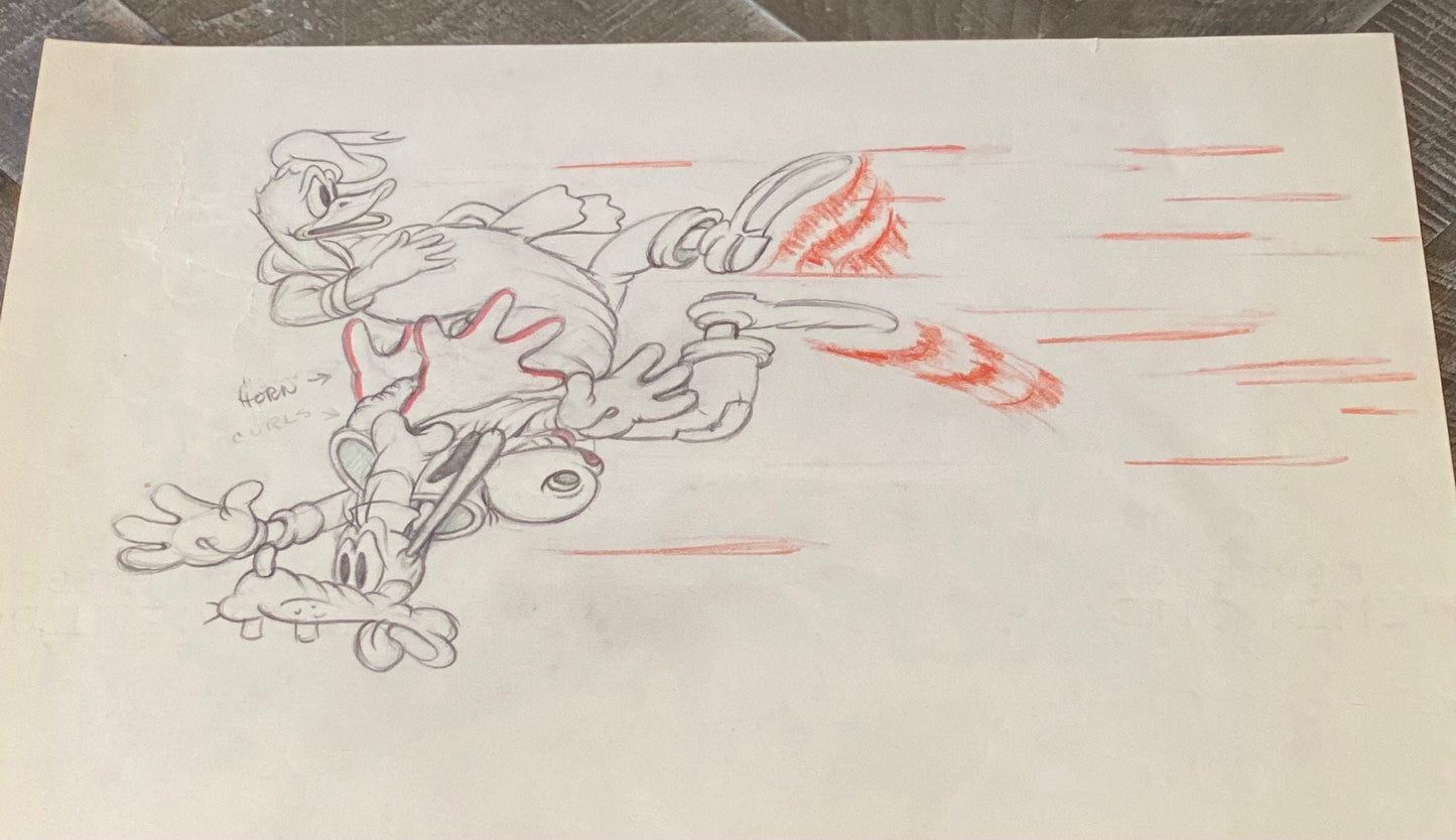 Walt Disney Moose Hunters Production Art 1937