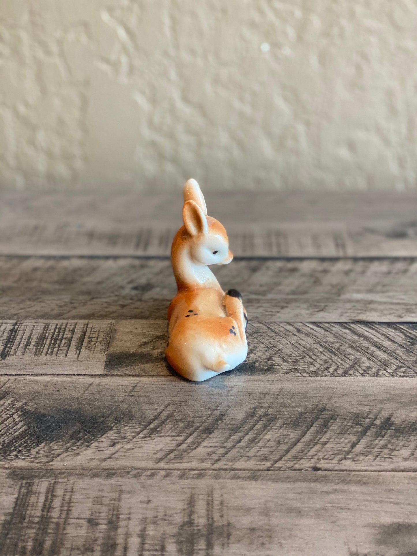Vintage Ceramic Deer Figurine Collectable Doe Small Statue