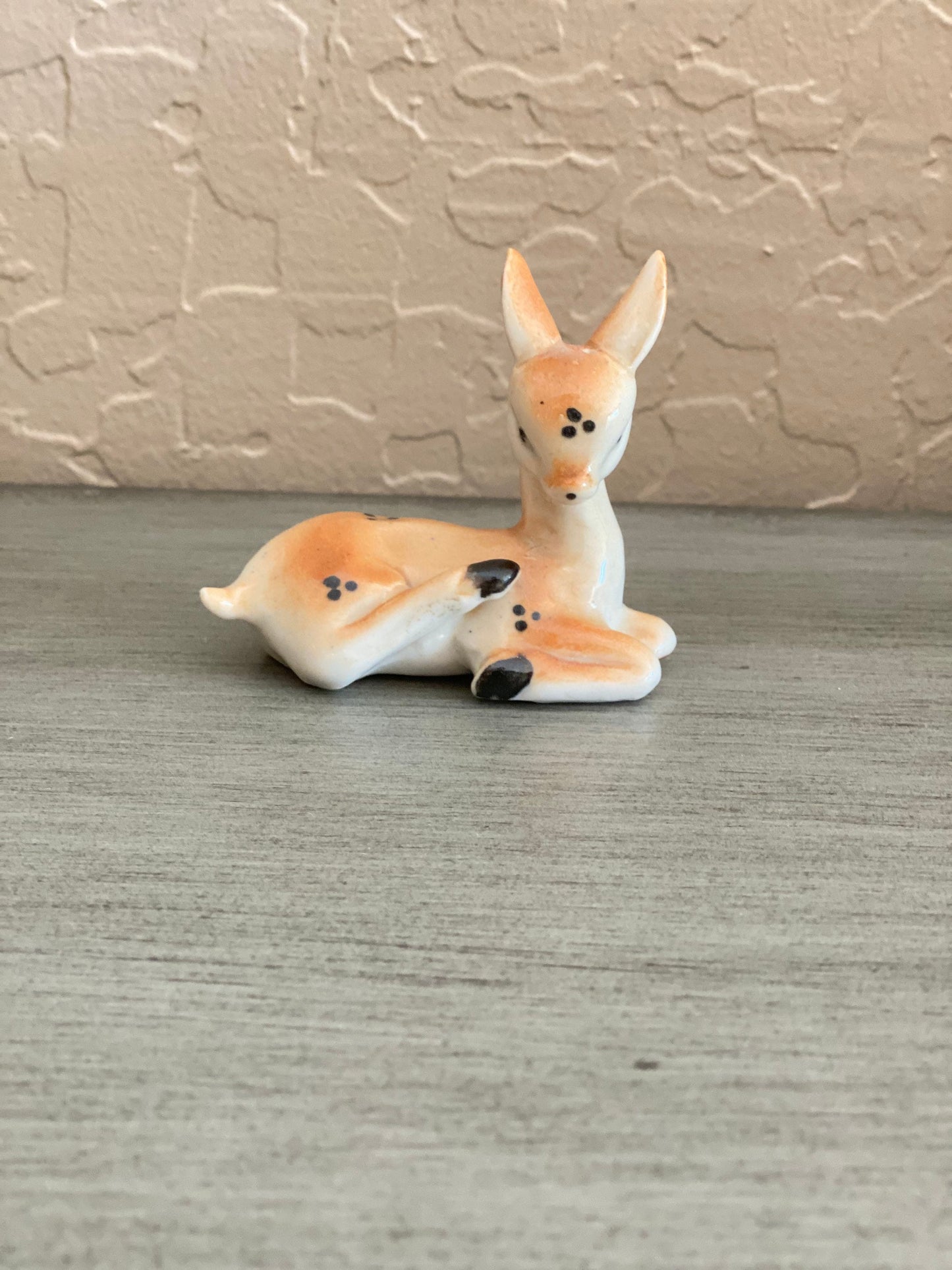 Vintage Ceramic Deer Figurine Collectable Doe Small Statue