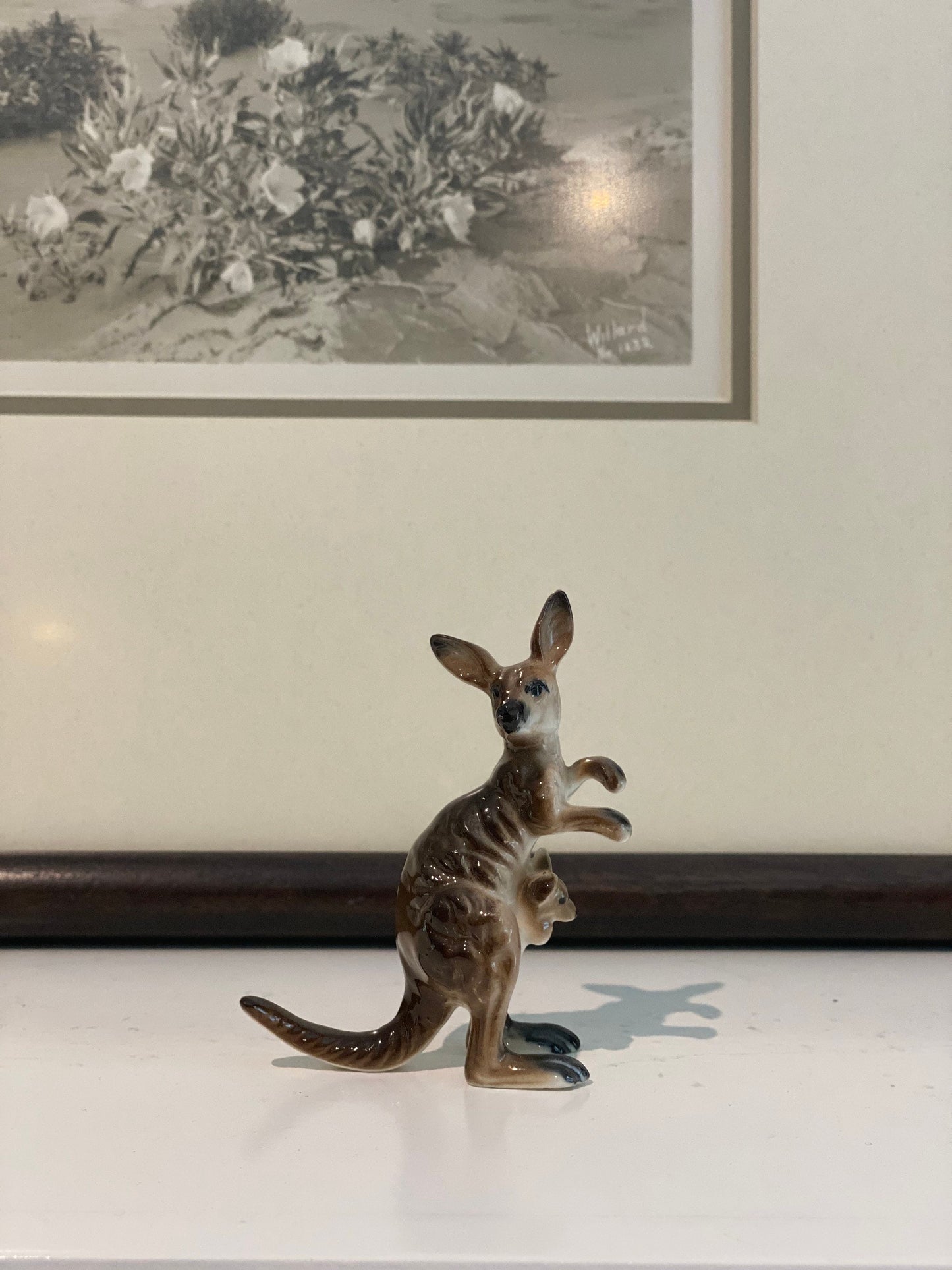 Vintage Bone China Kangaroo Figurine