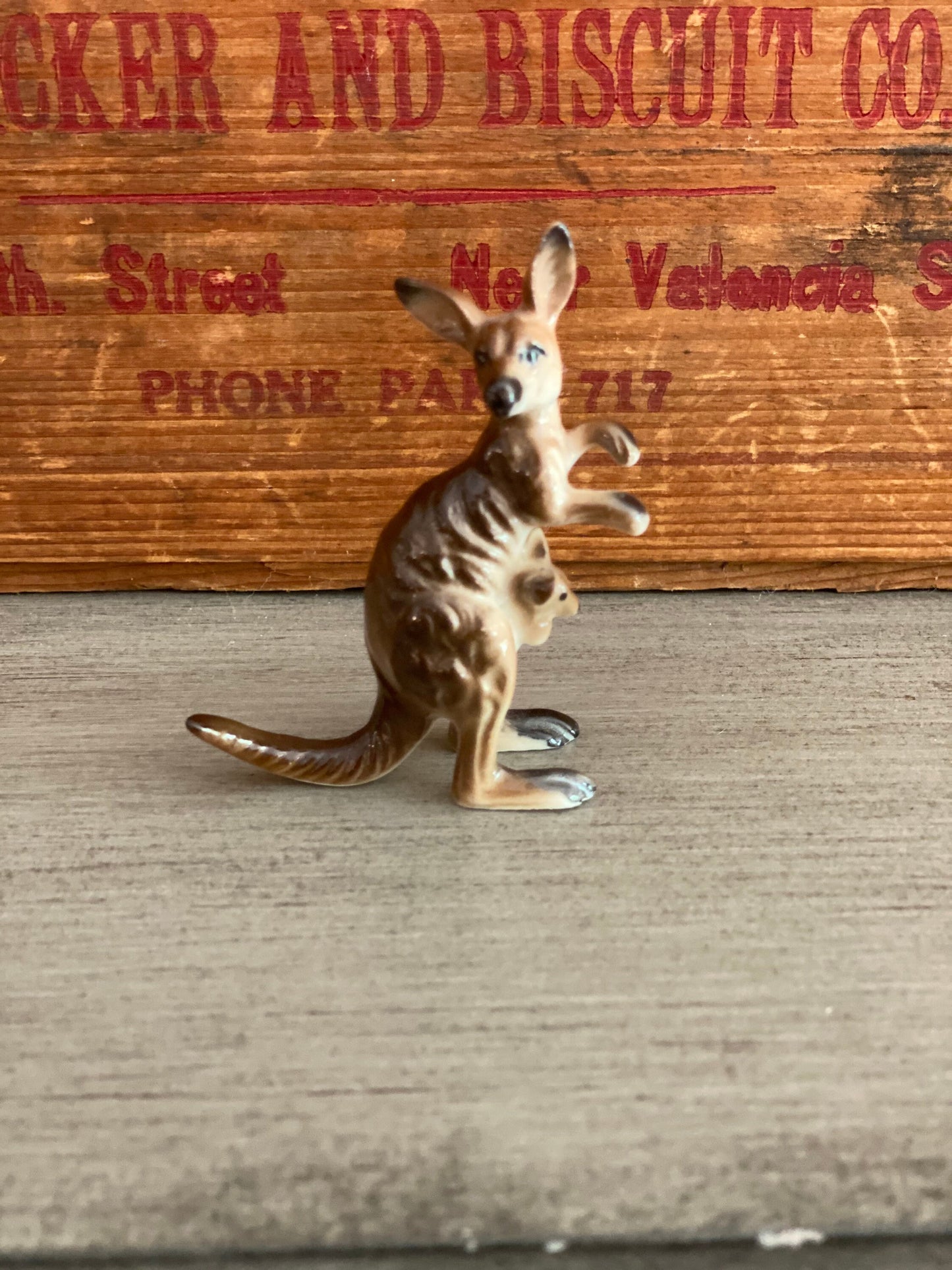 Vintage Bone China Kangaroo Figurine