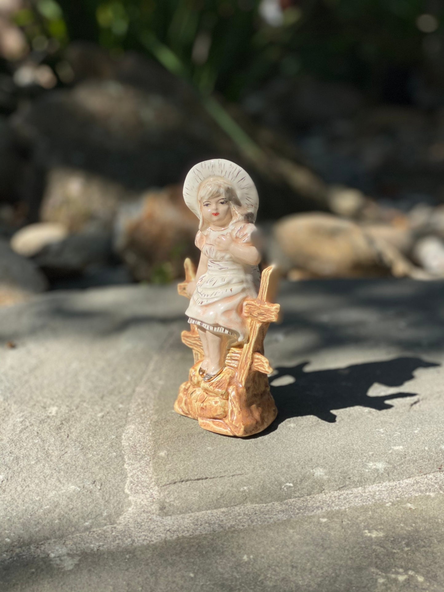 Vintage Lady Figurine Cowgirl Figurine