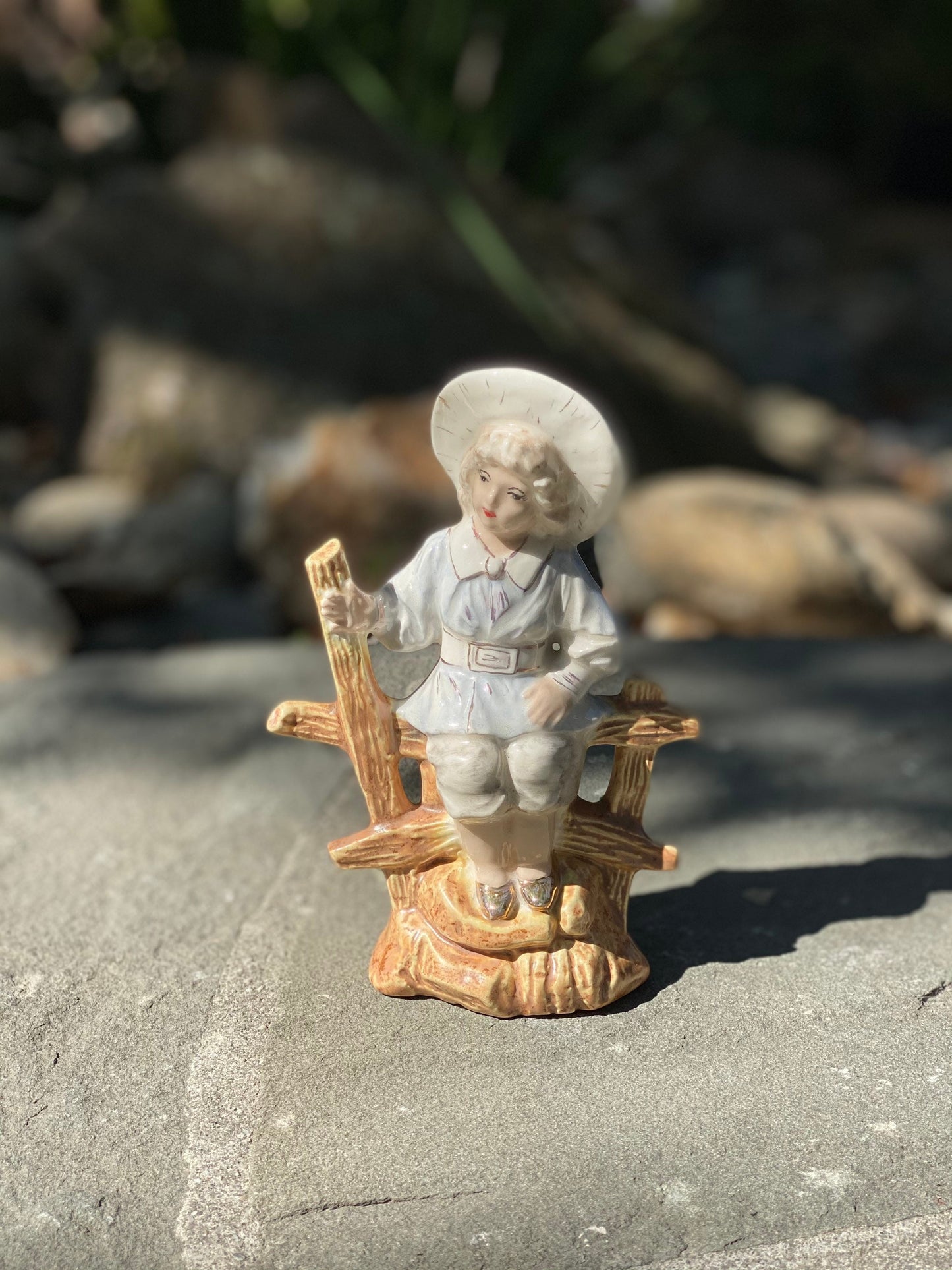 Vintage Lady Figurine Cowgirl Figurine