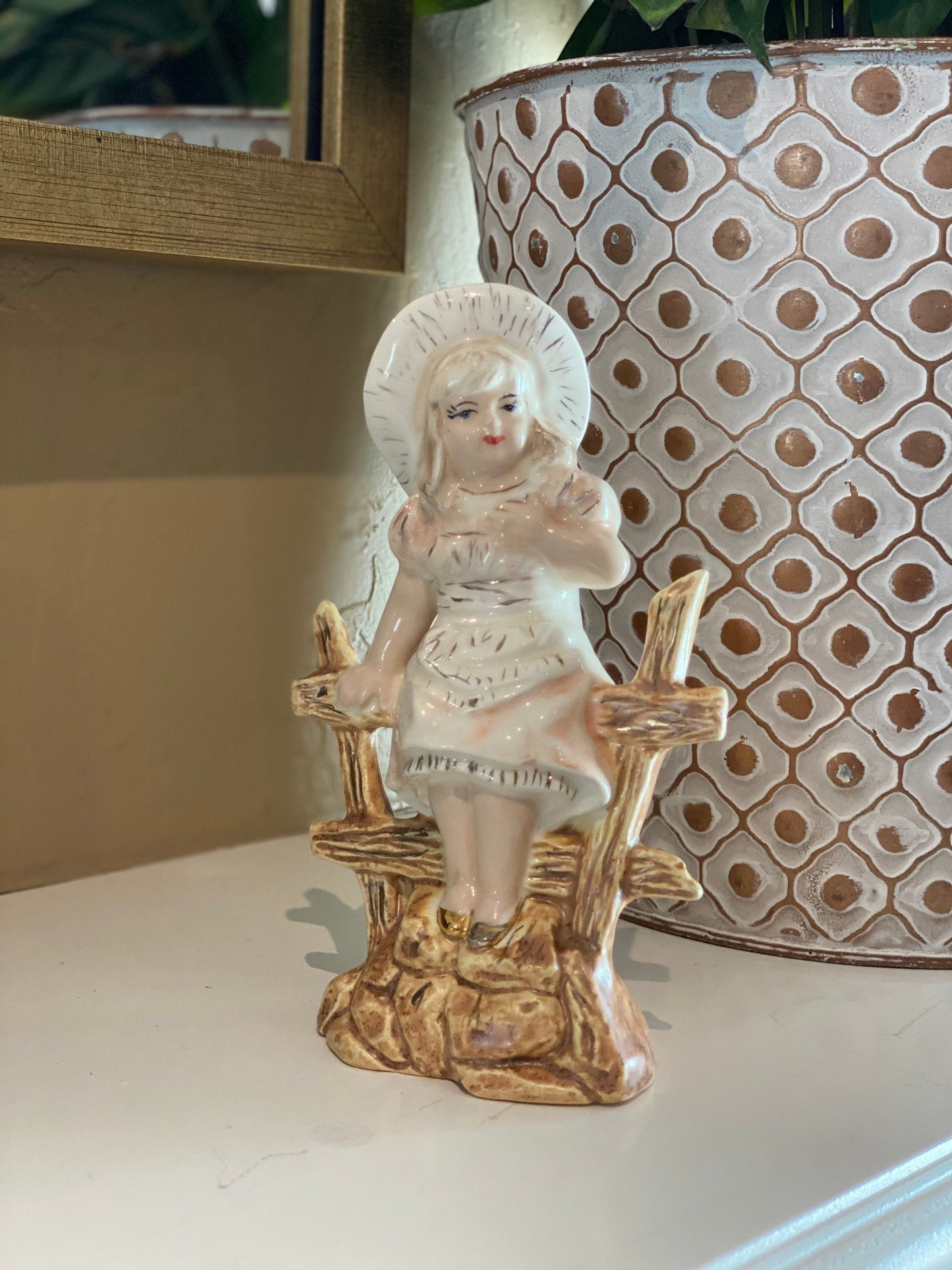 Vintage Lady Figurine Cowgirl Figurine