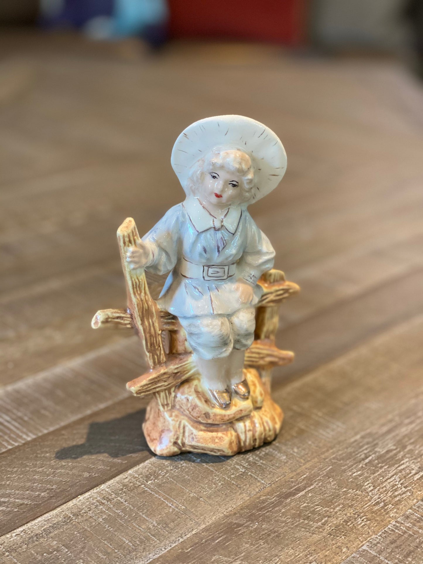 Vintage Lady Figurine Cowgirl Figurine