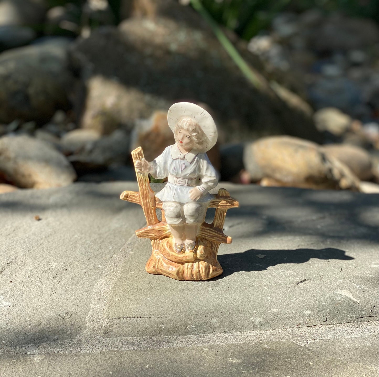 Vintage Lady Figurine Cowgirl Figurine