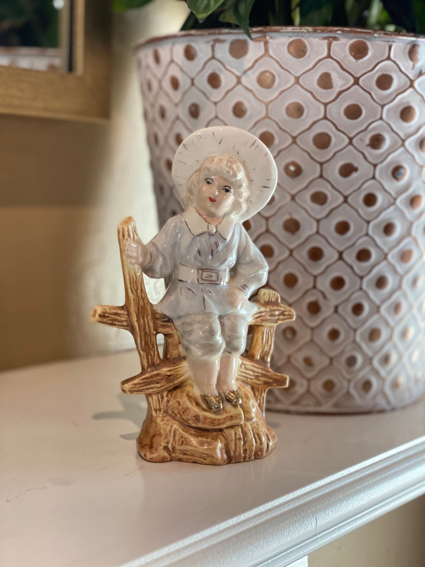 Vintage Lady Figurine Cowgirl Figurine