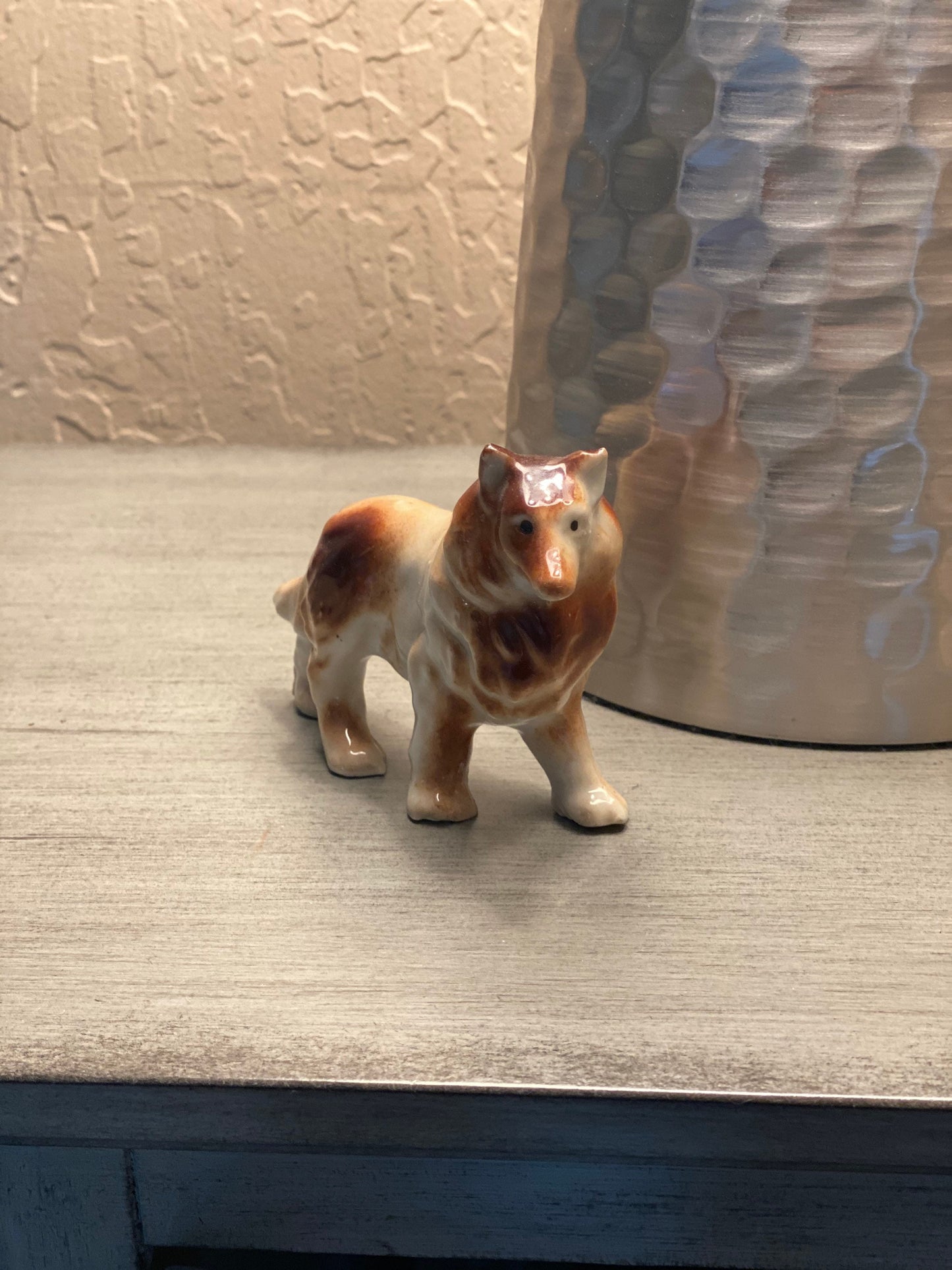 Vintage Dog Laddie Collie Figurine Dog Figurine