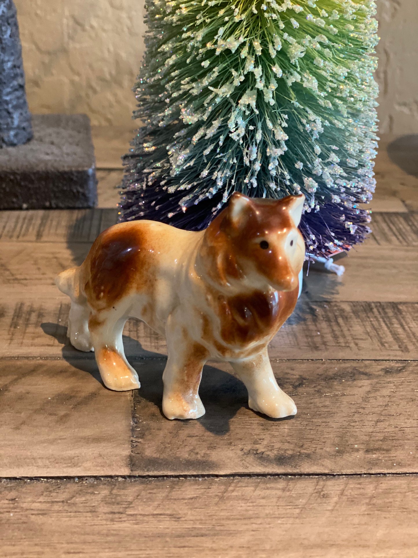 Vintage Dog Laddie Collie Figurine Dog Figurine