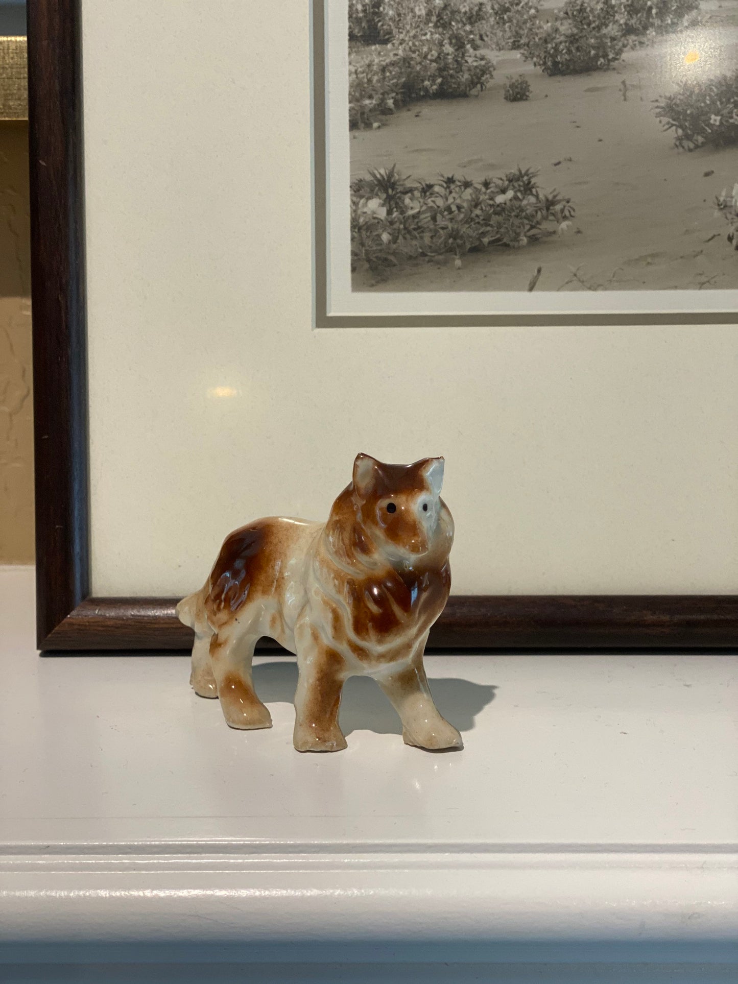 Vintage Dog Laddie Collie Figurine Dog Figurine