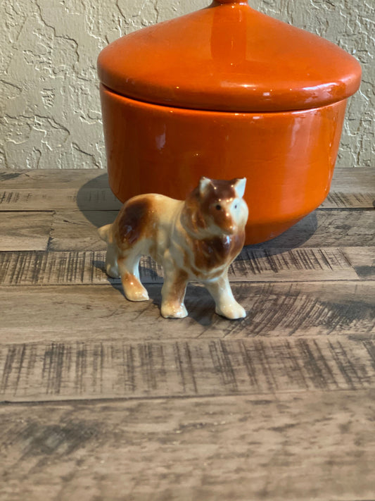 Vintage Dog Laddie Collie Figurine Dog Figurine