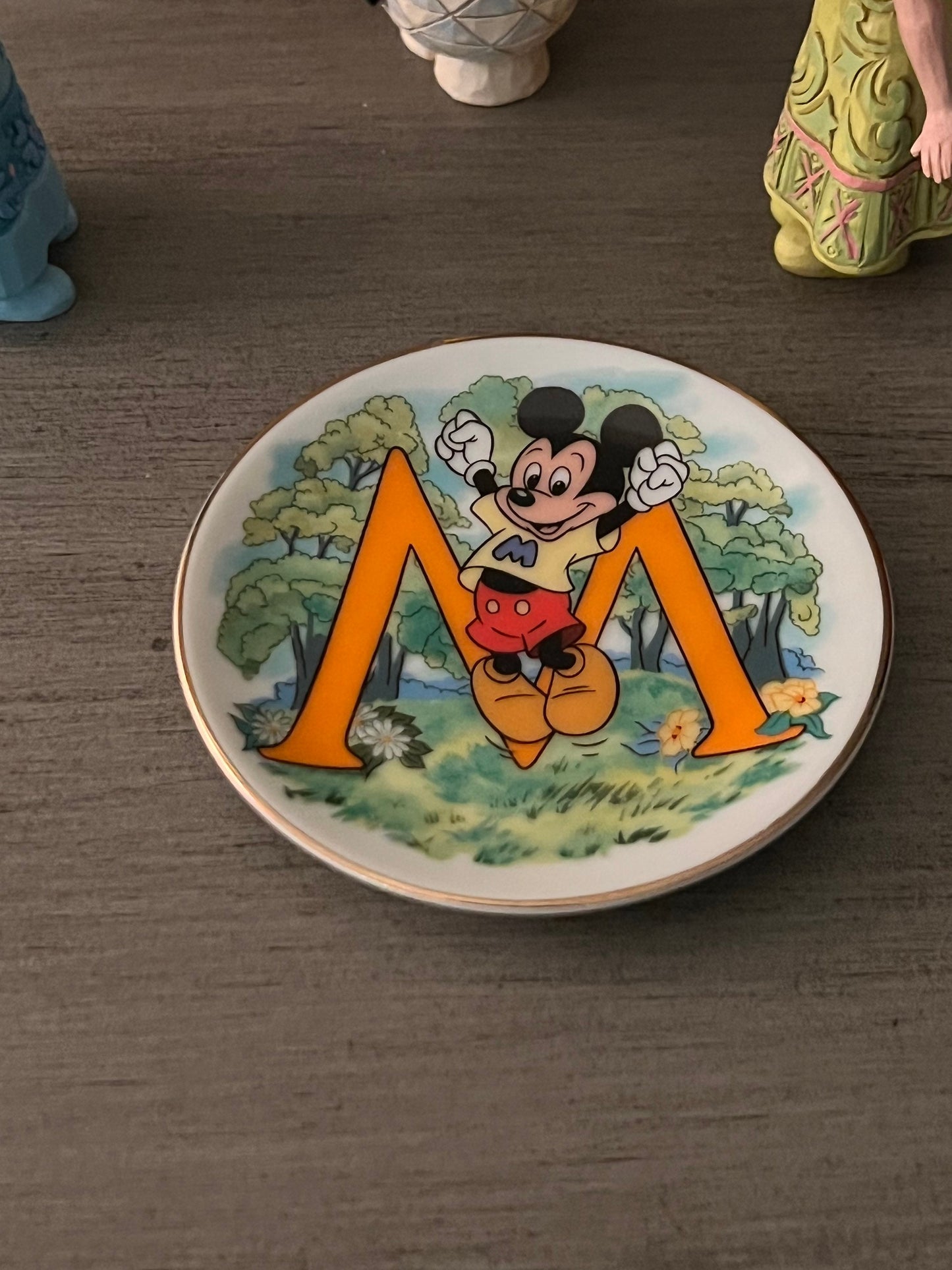 Walt Disney Alphabet Collectible Plate M for Mickey Mouse