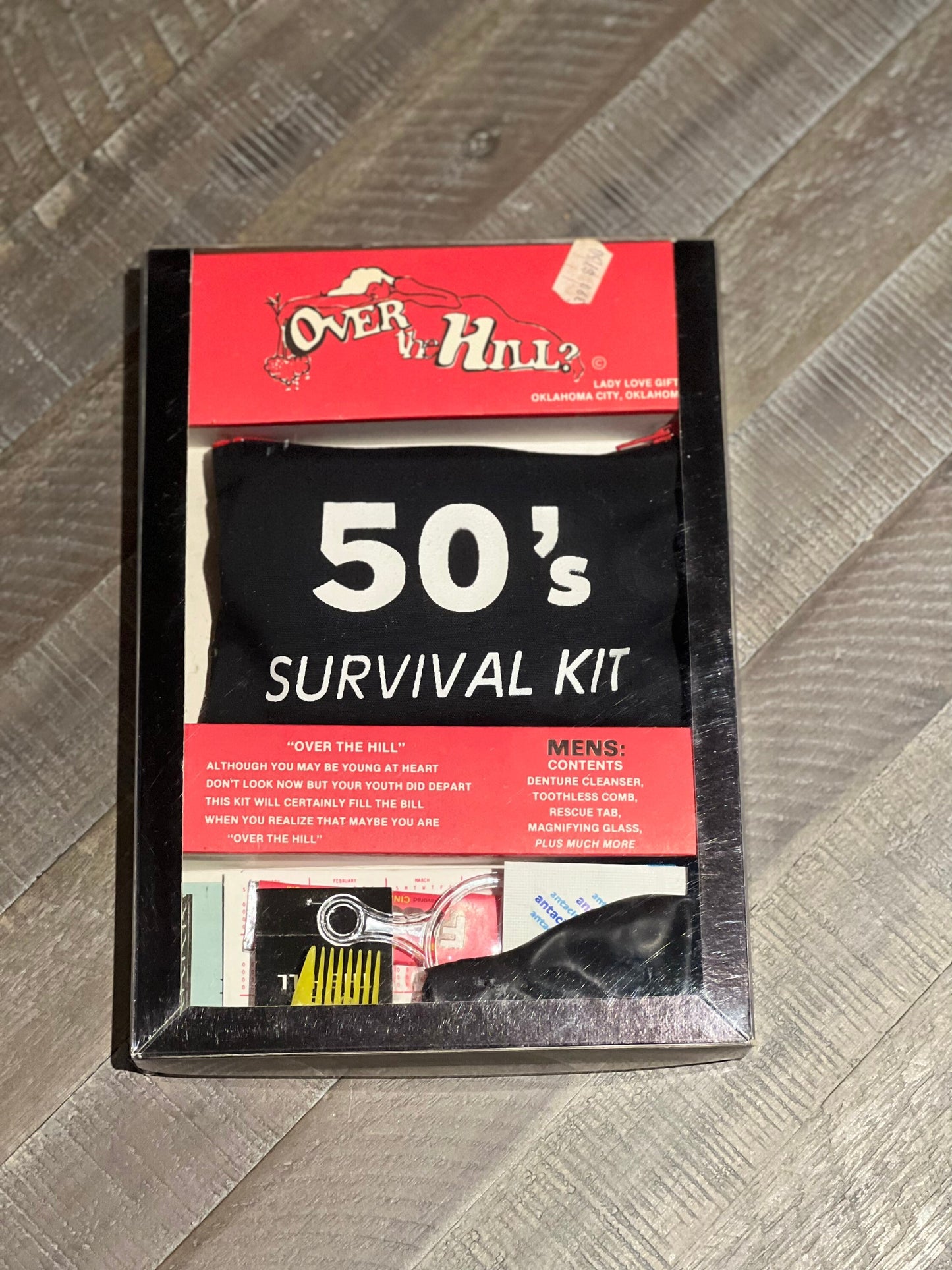 Vintage Over The Hill Kit Novelty Birthday Present Funny Gag Gift