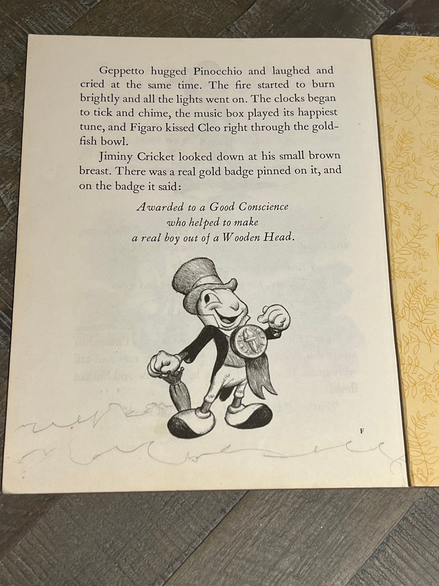 Walt Disney Pinocchio Little Golden Book 1949