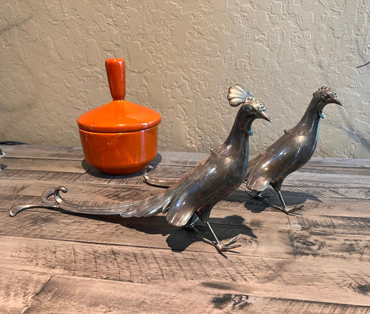 Vintage Weidlach Bros Sterling Silver Pheasants