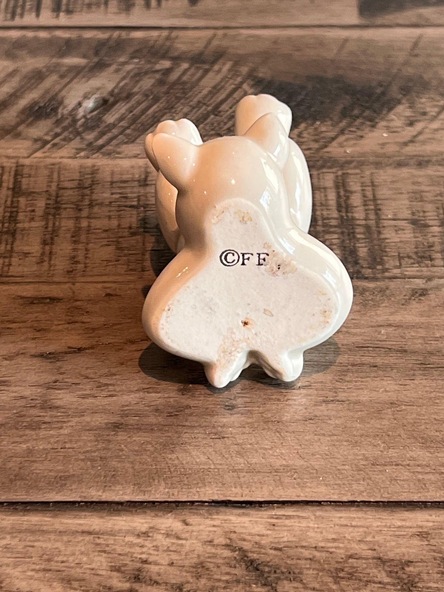 Fitz and Floyd White Cat Figurine Playful Kitty Yoga Cat Gift