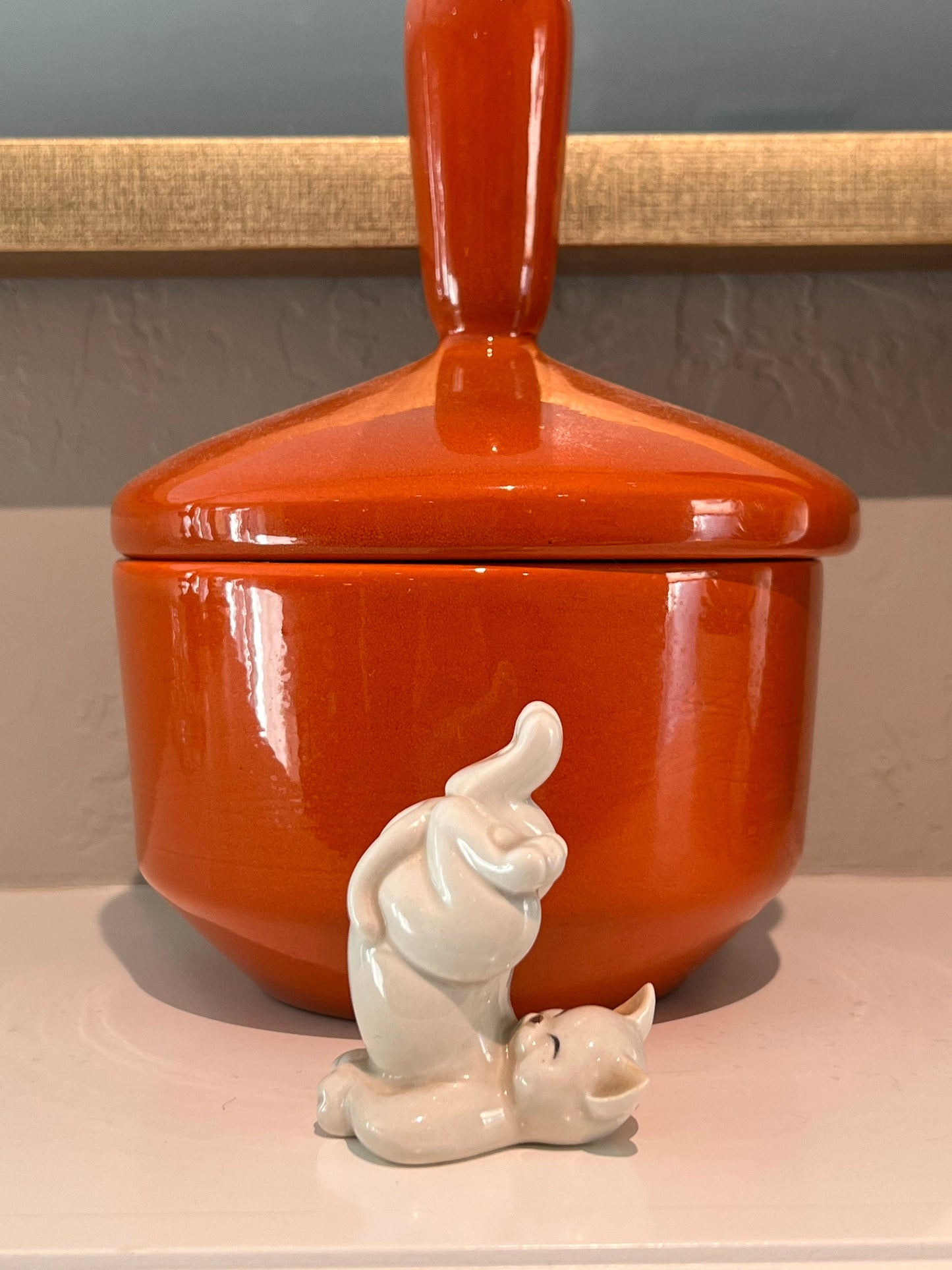 Fitz and Floyd White Cat Figurine Playful Kitty Yoga Cat Gift