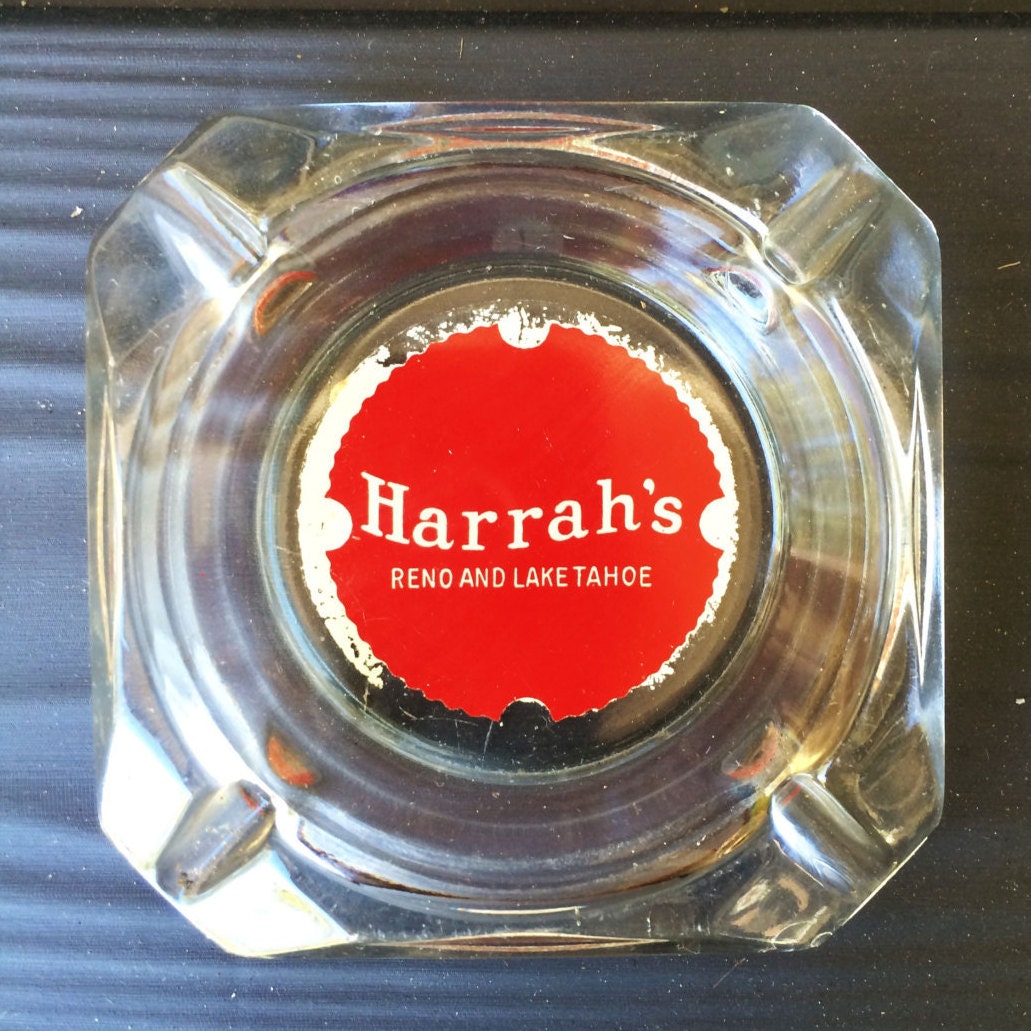 Harrah's Casino Lake Tahoe and Reno Collectible Ashtray