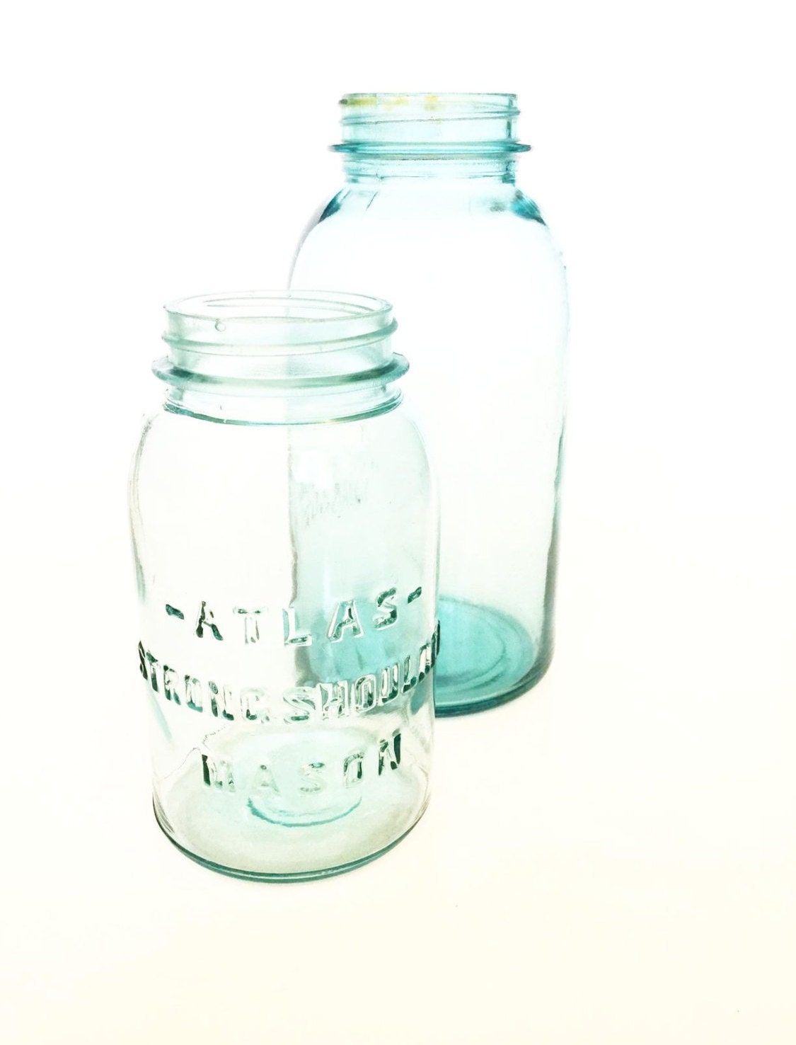 Vintage Atlas Glass Jar Vintage Mason Jar.