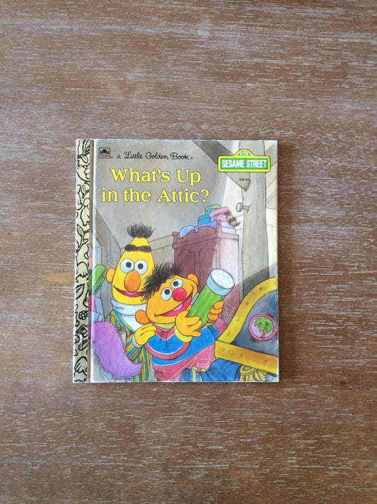 Vintage Little Golden Book  What's Up in The Attic