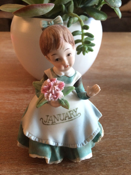 Lefton January Girl Figurine