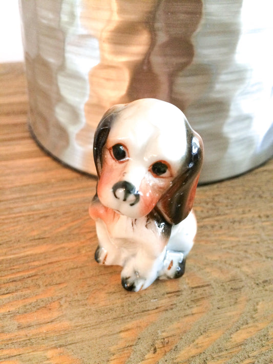 Vintage Sad Eyed Dog Figurine  I Shin