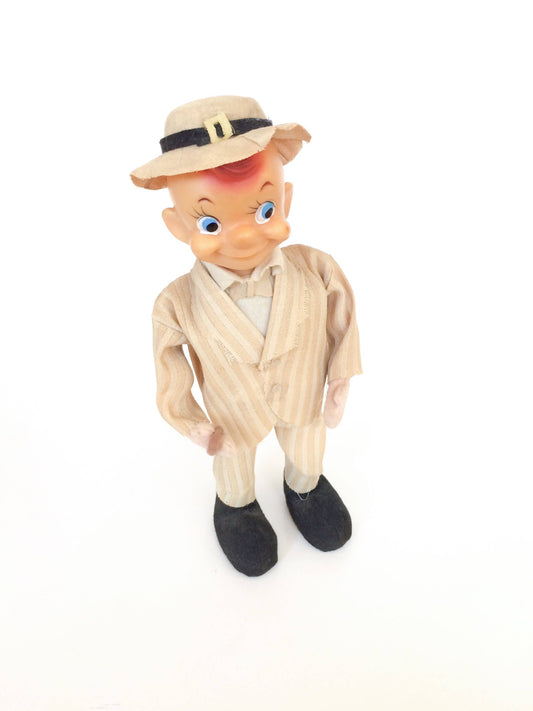 Vintage Japan SM Pose Doll World's Friend Poseable Man with Cane FREE SHIPPING