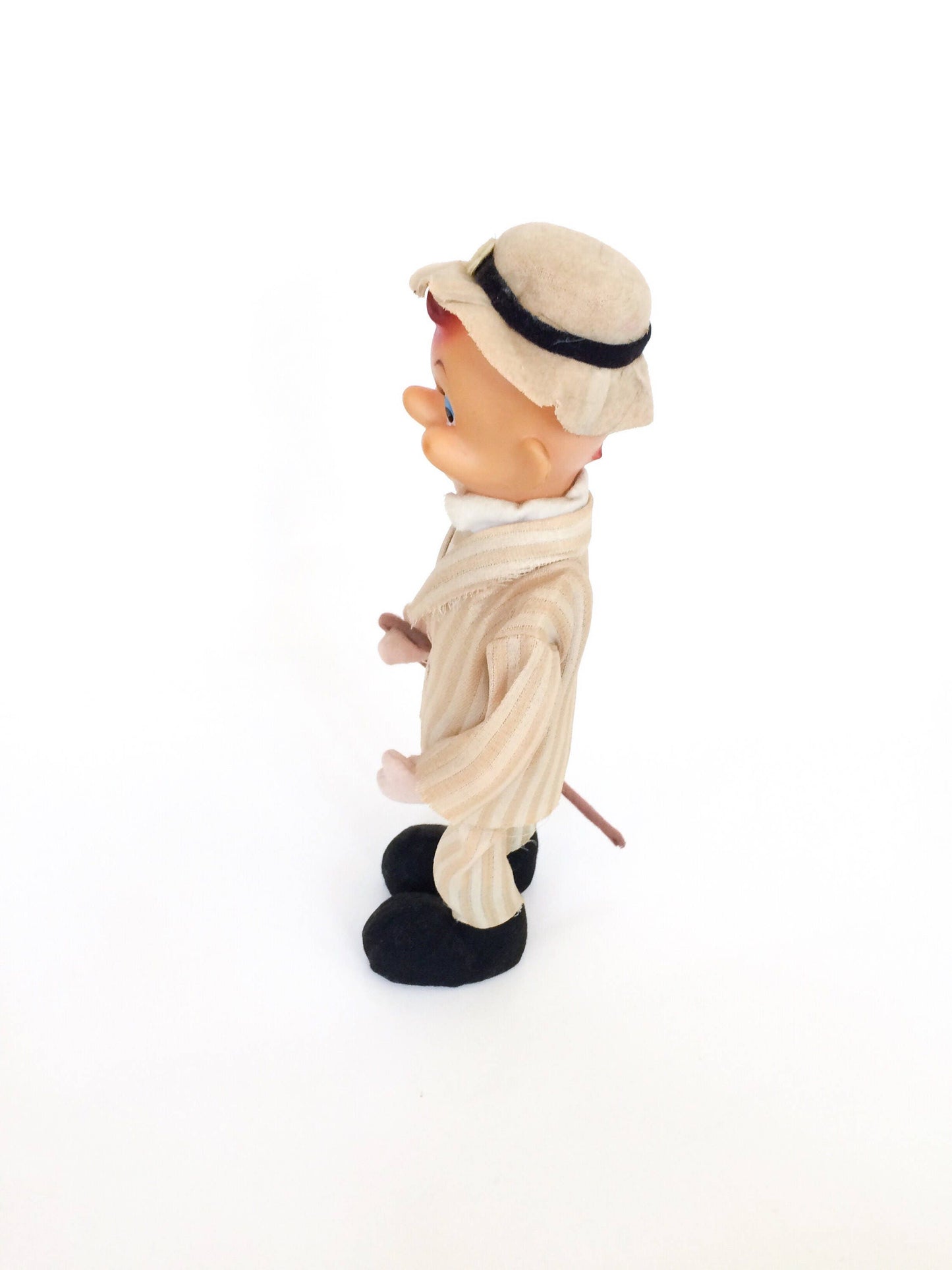 Vintage Japan SM Pose Doll World's Friend Poseable Man with Cane FREE SHIPPING