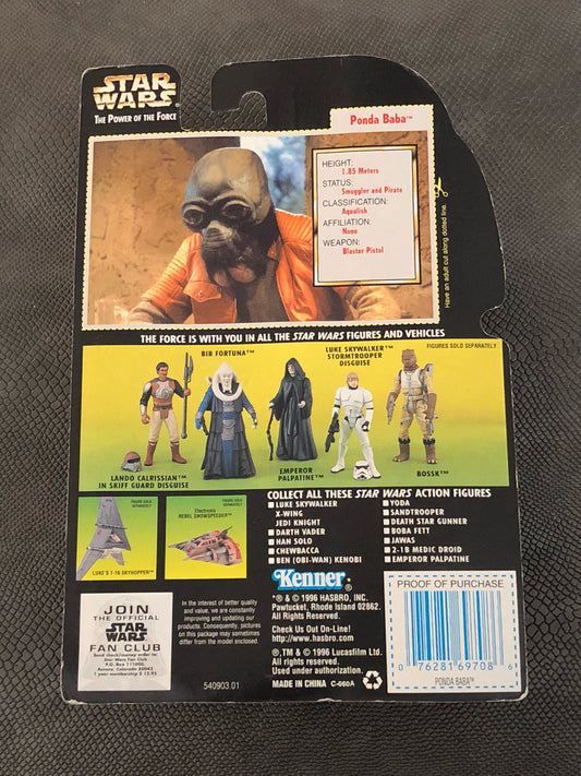 Star Wars The Power of the Force Ponda Baba Green Card 1996