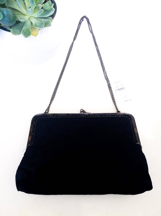 Vintage Black Velvet Neiman Marcus Rada Evening Bag