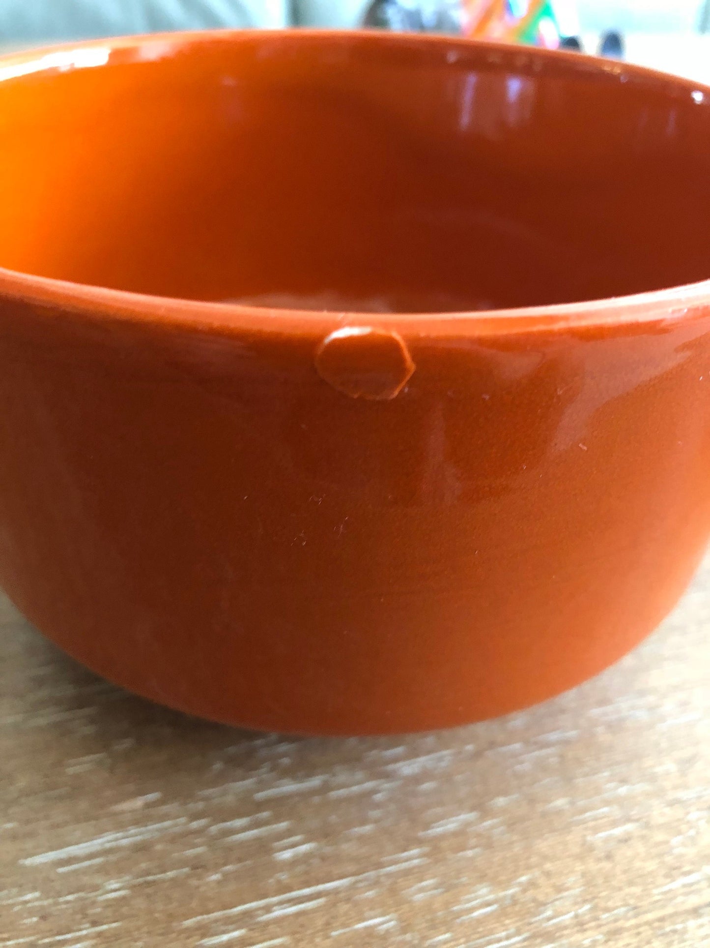 Rare Mid Century Modern Jaru Pottery  Orange Covered Dish