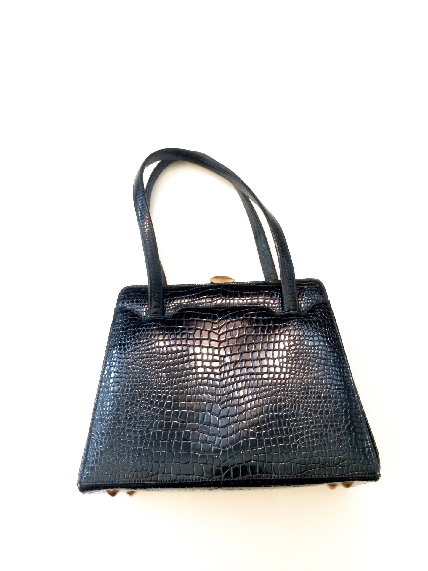 Vintage Black Saks Fifth Avenue Handbag