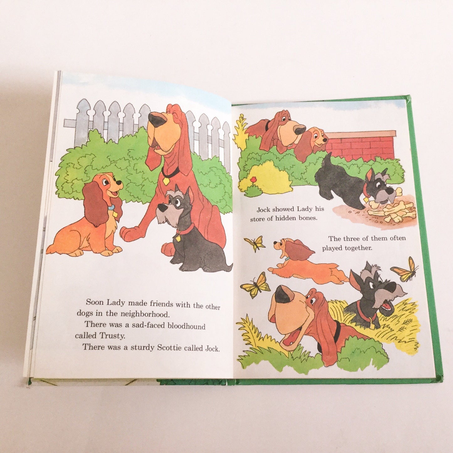 Vintage Disney Lady and the Tramp Story Book