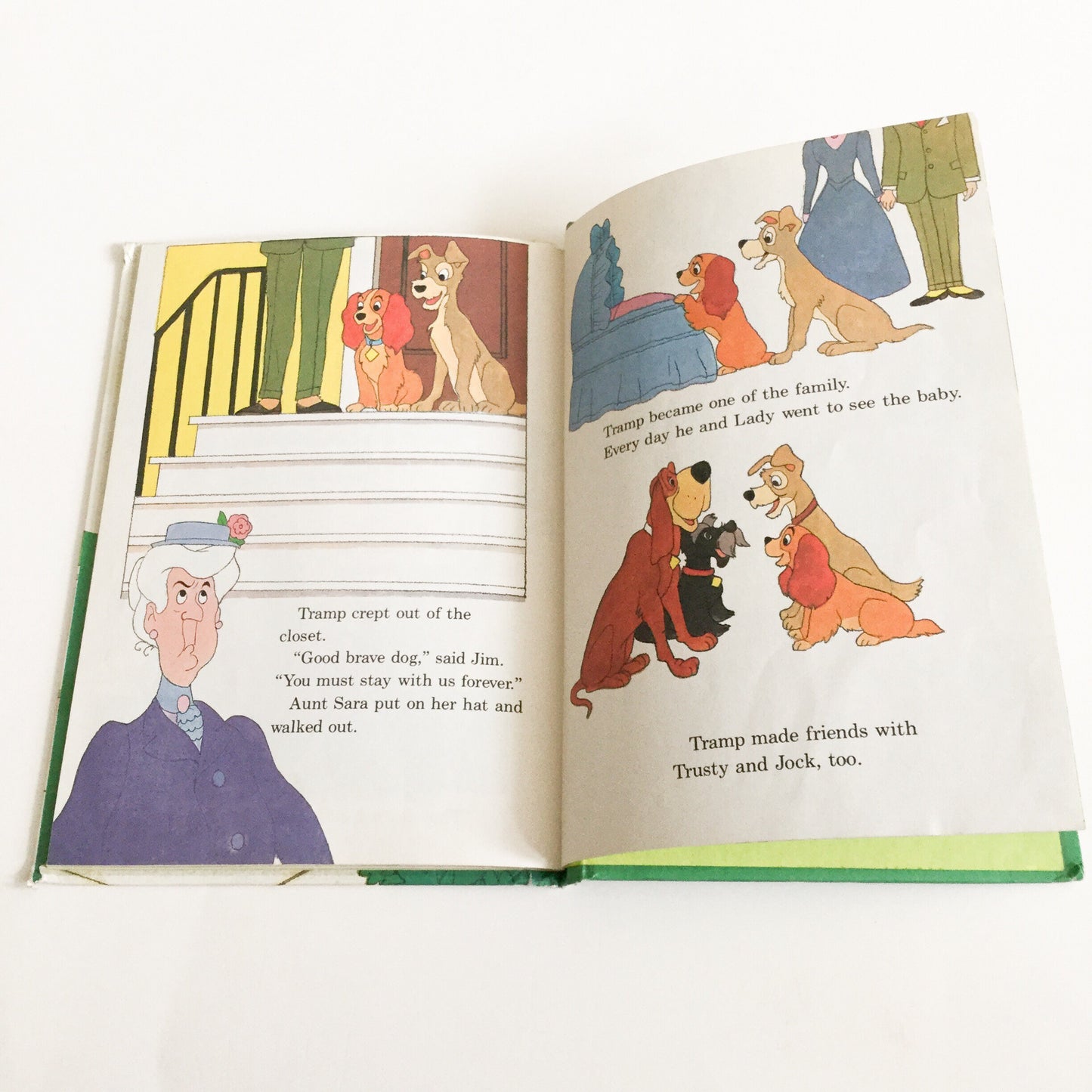 Vintage Disney Lady and the Tramp Story Book