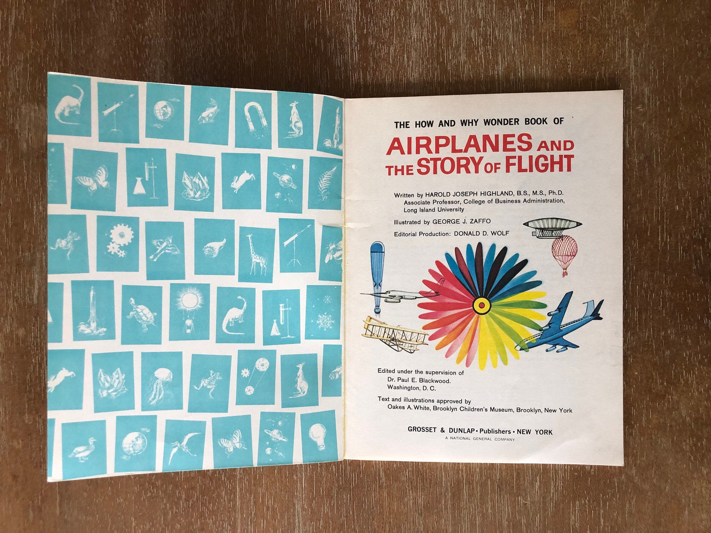 The How and Why Wonder Book of Airplanes and the Story of Flight , 1970's Wonder Book #5065