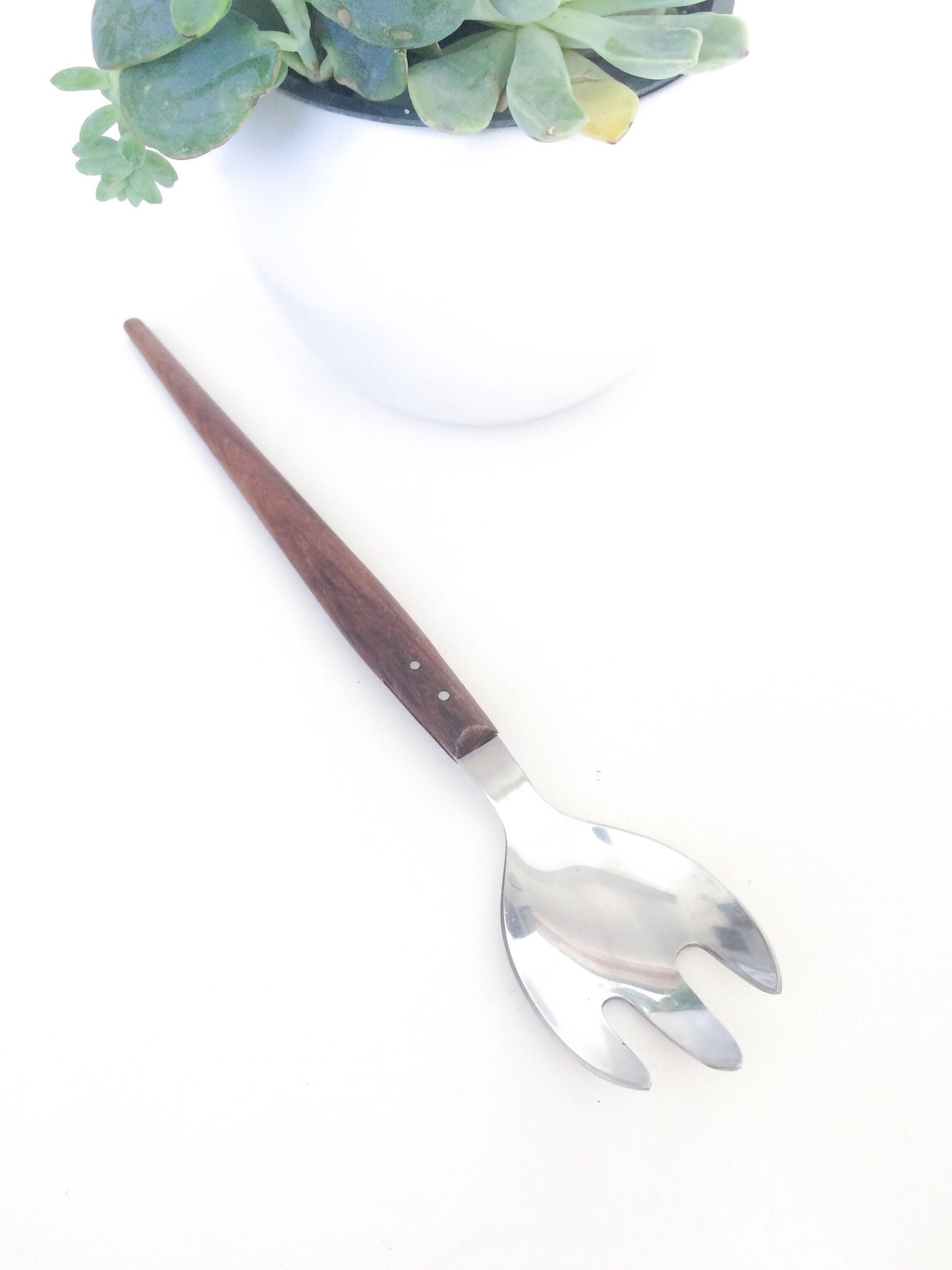 Mid Modern Danish Wood Serving Fork